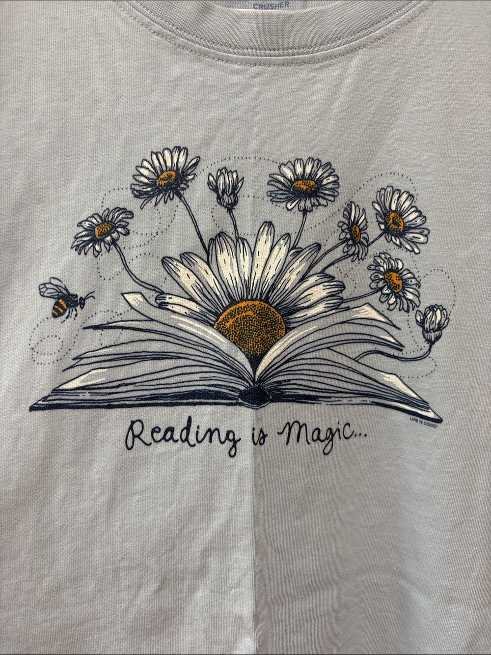 Life Is Good 'Reading is Magic' Crusher Tee - Picture 5 of 7